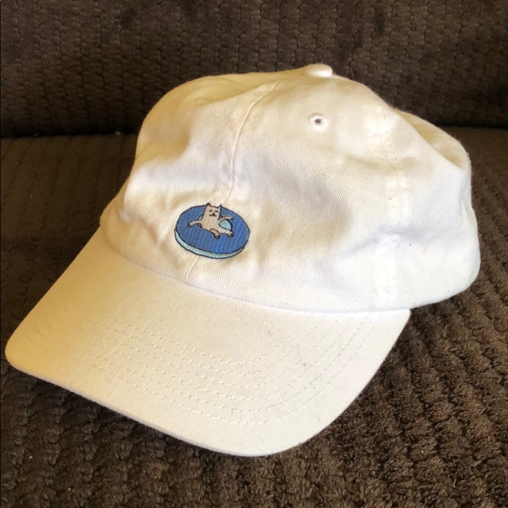 White RIPNDIP Embroidered Hat